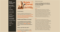 Desktop Screenshot of kristingarson.com