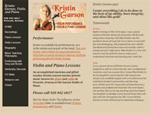 Tablet Screenshot of kristingarson.com